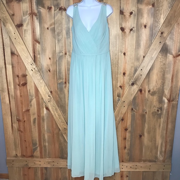 Hayley Paige Sleeveless Prom Bridesmaid Dress - Picture 2 of 8